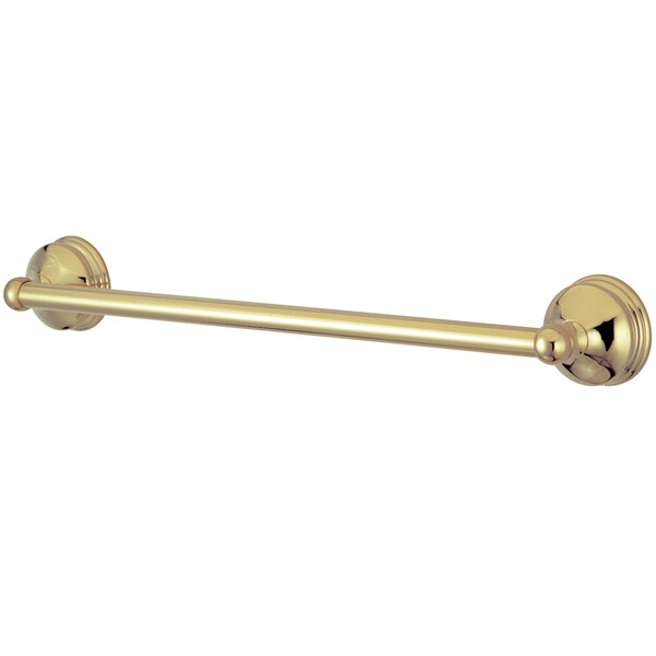 Vintage 24" Towel Bar, Polished Brass